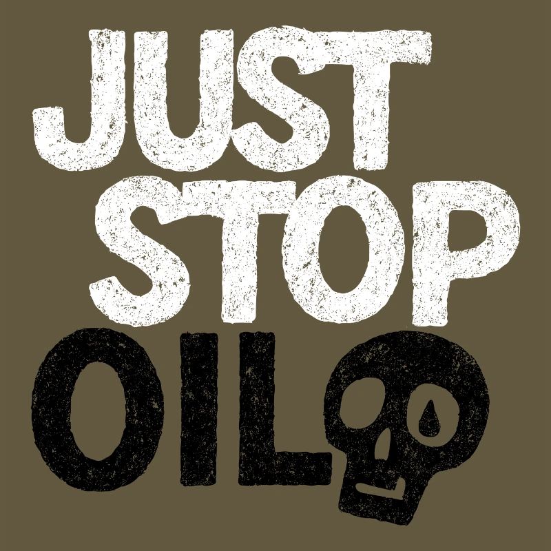 Bold 'Just Stop' Protest Graphic