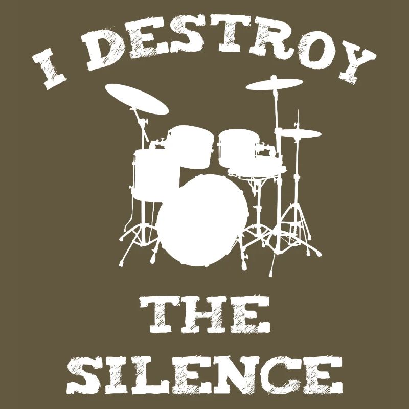 Rocking drummer with a statement