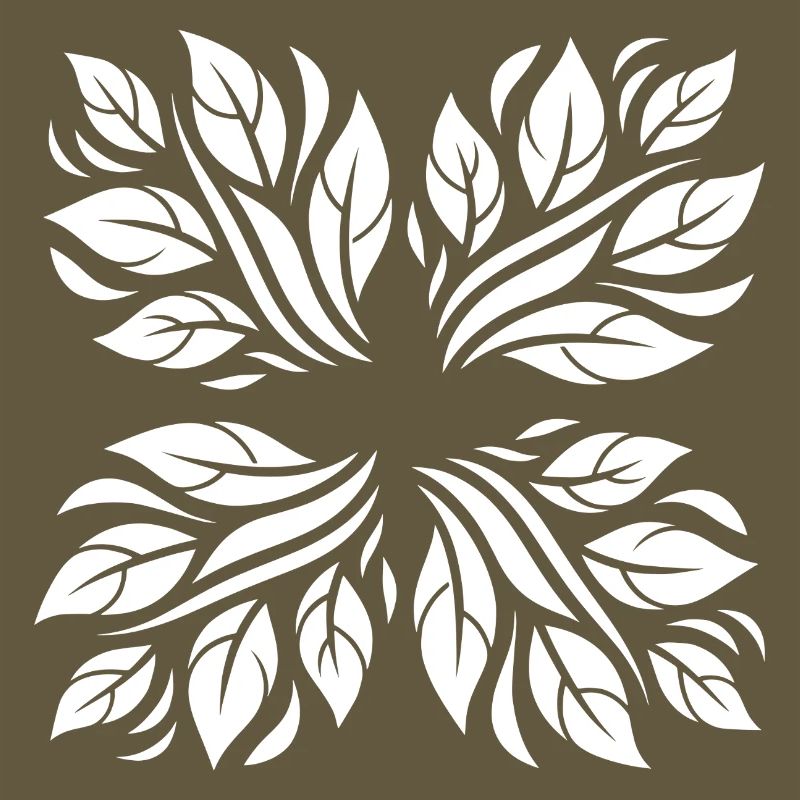 Leaves botanical pattern