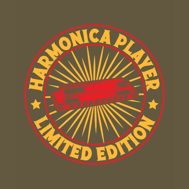 Funny Harmonica Player LImited Edition Harmonica