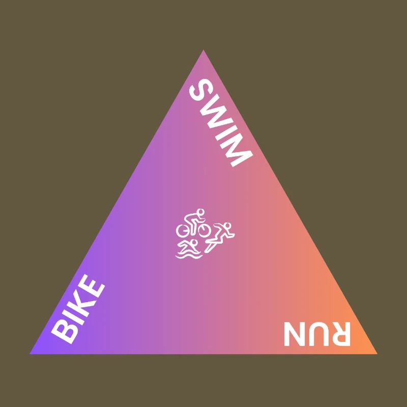 Triathlon Triangle Gradient