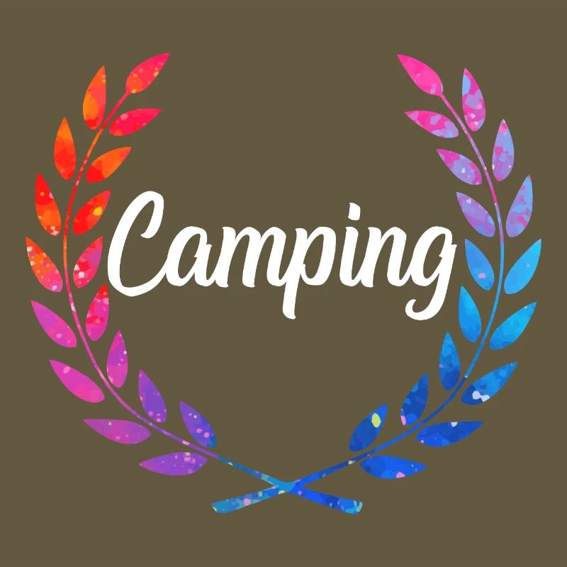 Camping Farblaurel Script