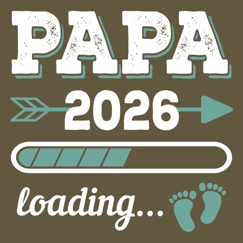 Papa 2026 Loading Werdender Vater Geschenkidee