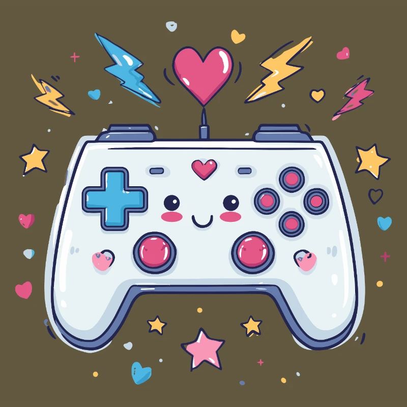 Herzcontroller Doodle Pixel Pop