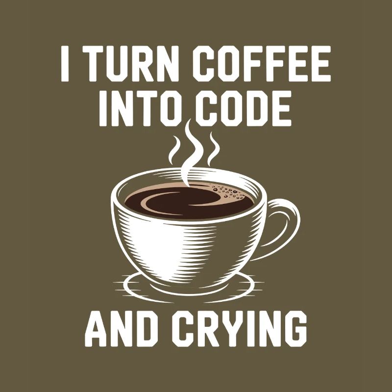 Coffee and programming debugging humor for Softwar