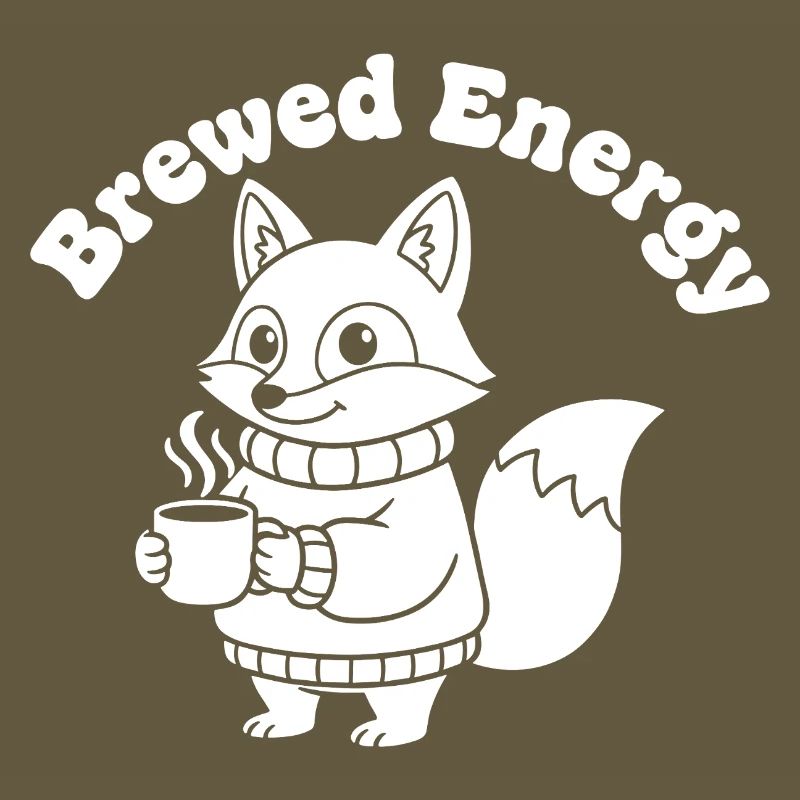 Modèle de pull Coffee Fox