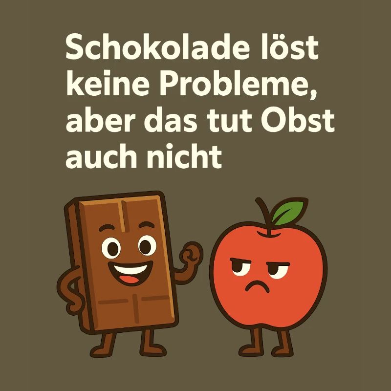 Chocolate doesn't solve any problems – fun saying