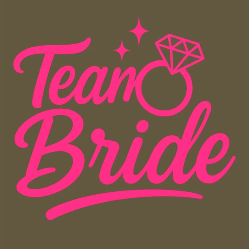 Team Bride Pink Ring Script