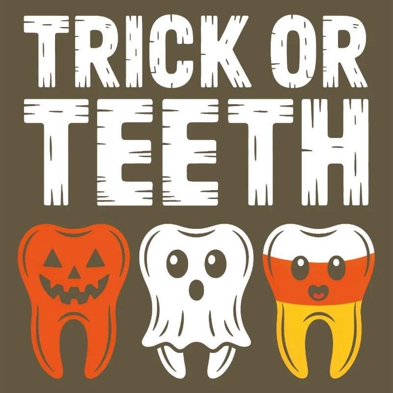 Trick oder Teeth Halloween-Trio