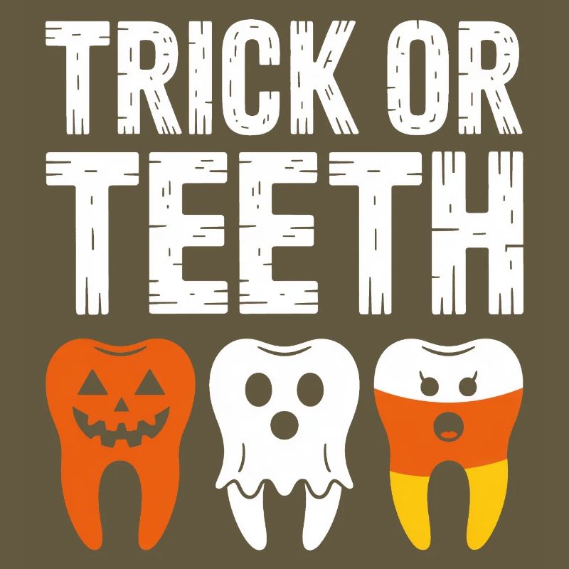 Trick oder Teeth Halloween-T-Shirt