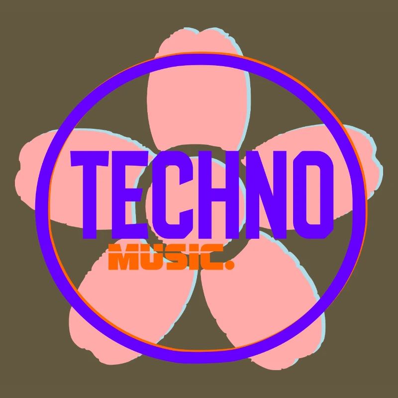 Techno Circle Neon-Logo