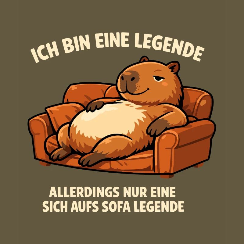 Sofa legend: relaxed capybara