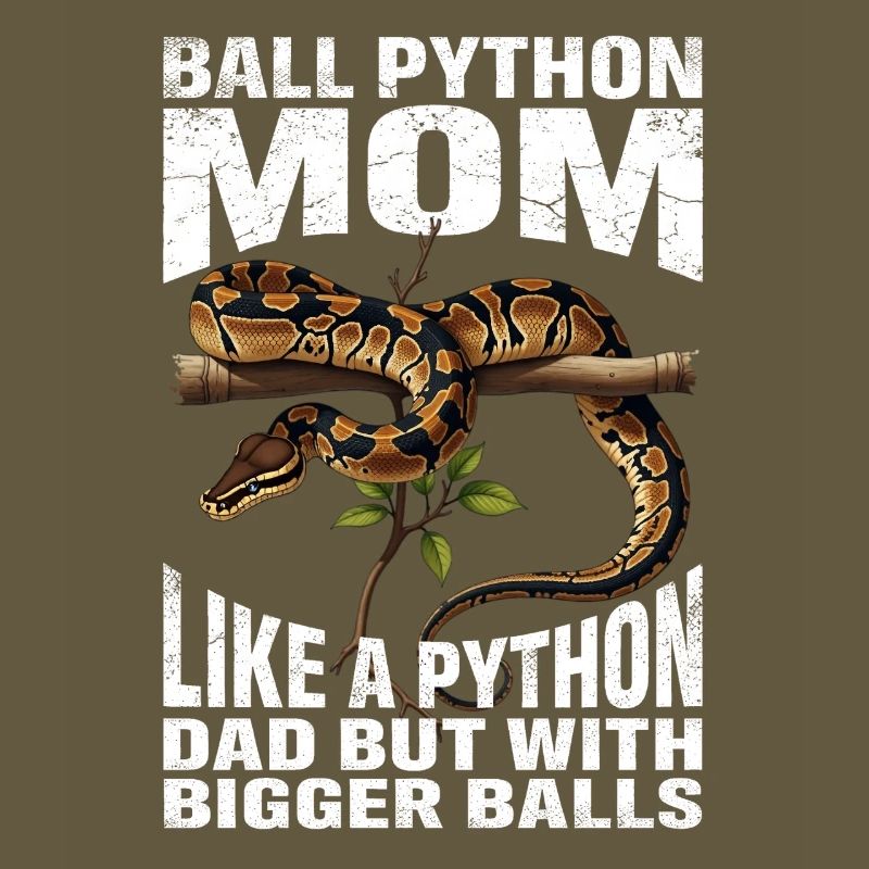 Königspython Mom Mama Schlangen Terrarium Python