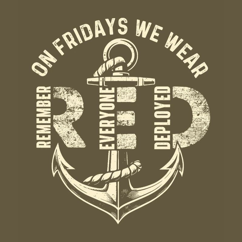 Freitags tragen wir Red Remember Deployed