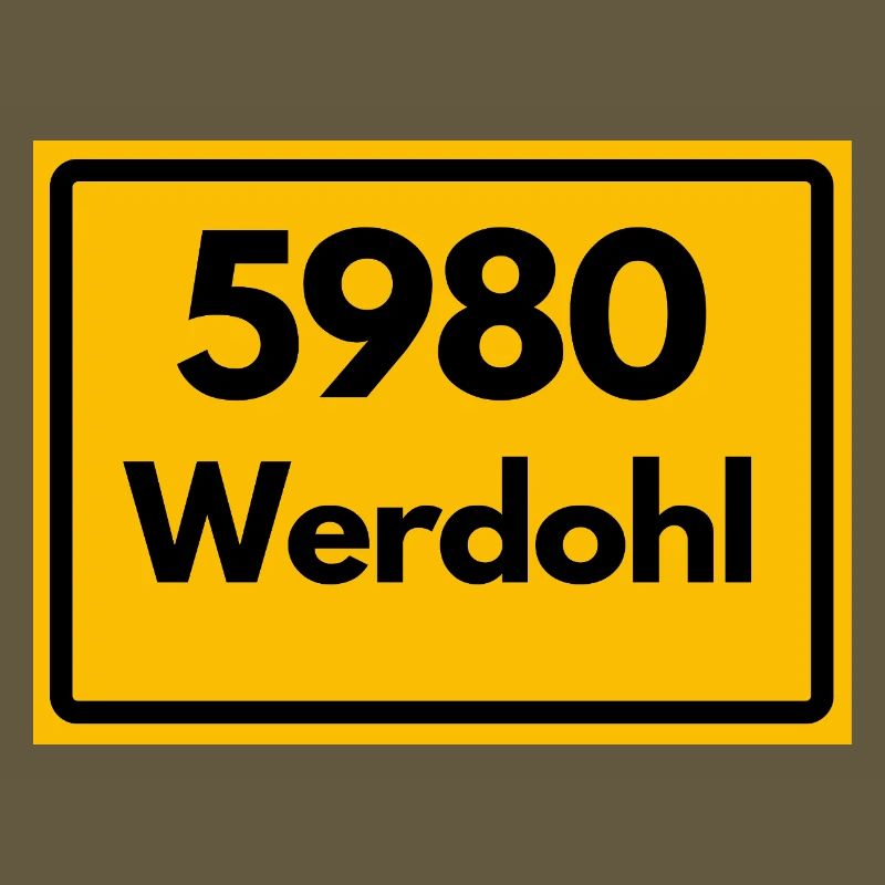 ANCIEN CODE POSTAL RÉTRO 5980 WERDOHL HEIMAT