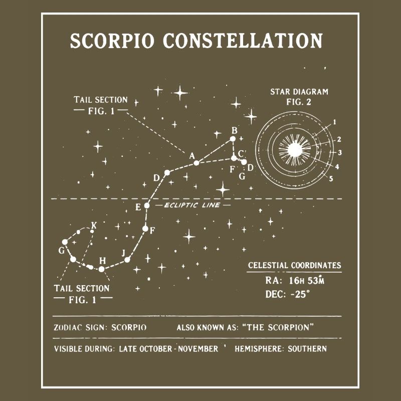 Plan de la Constellation du Scorpion