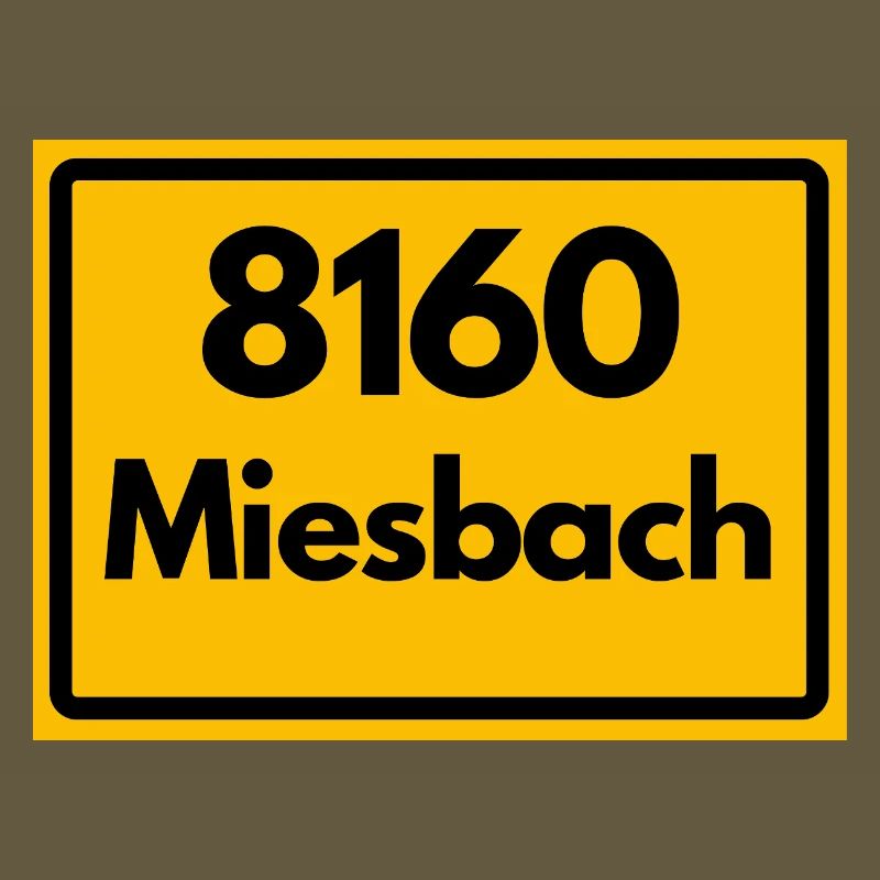 OLD POSTCODE RETRO 8160 MIESBACH HEIMATSTOLZ
