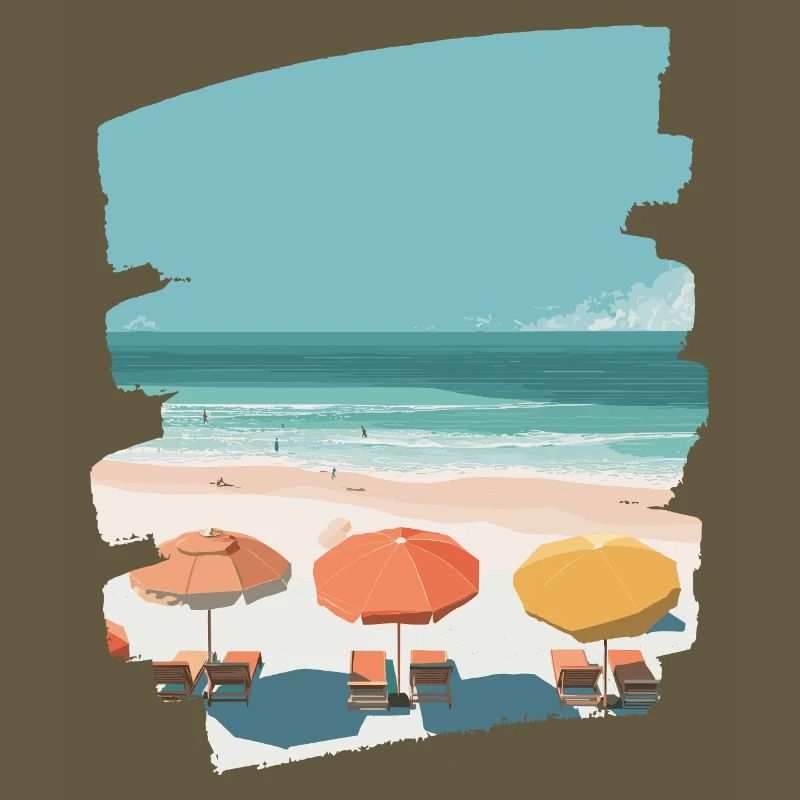 Palmiers de mer de plage