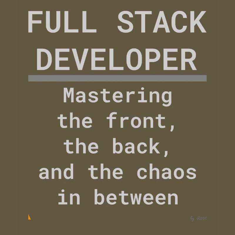 Full Stack Develo: Front, Back, and Chaos