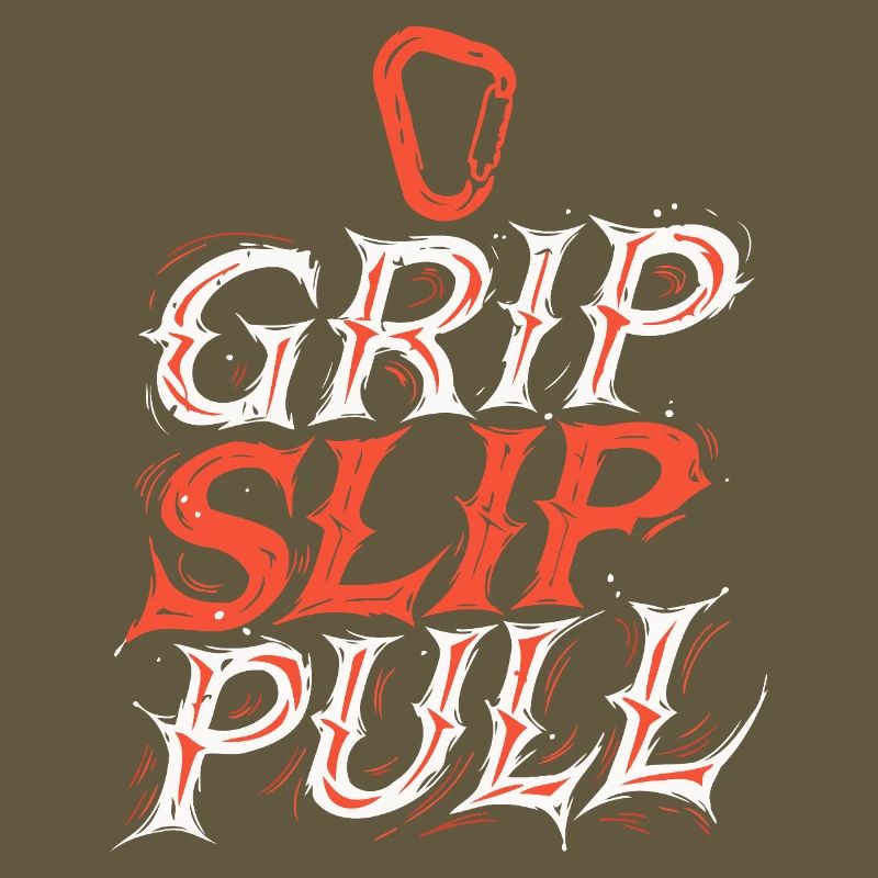 Grip Slip Pull Typographie Dynamique