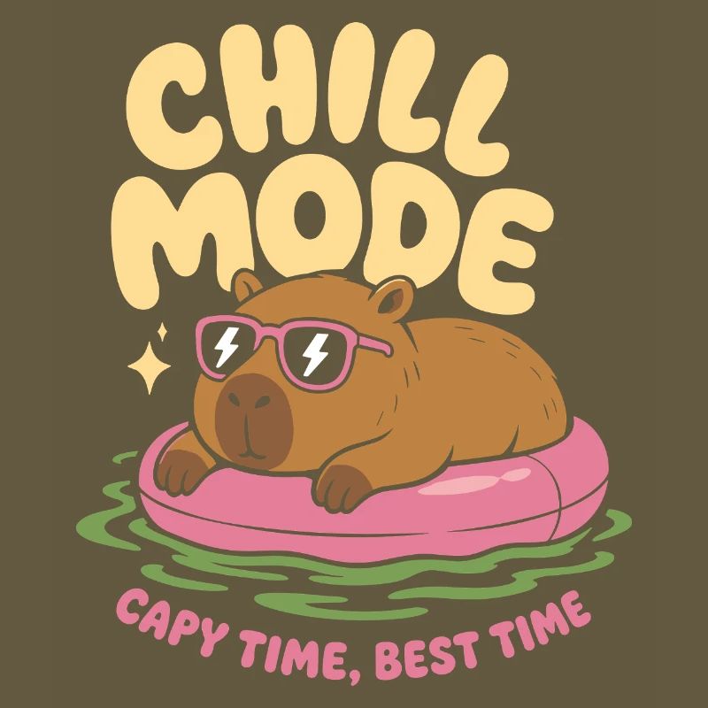 Chill Mode Capybara No Rush