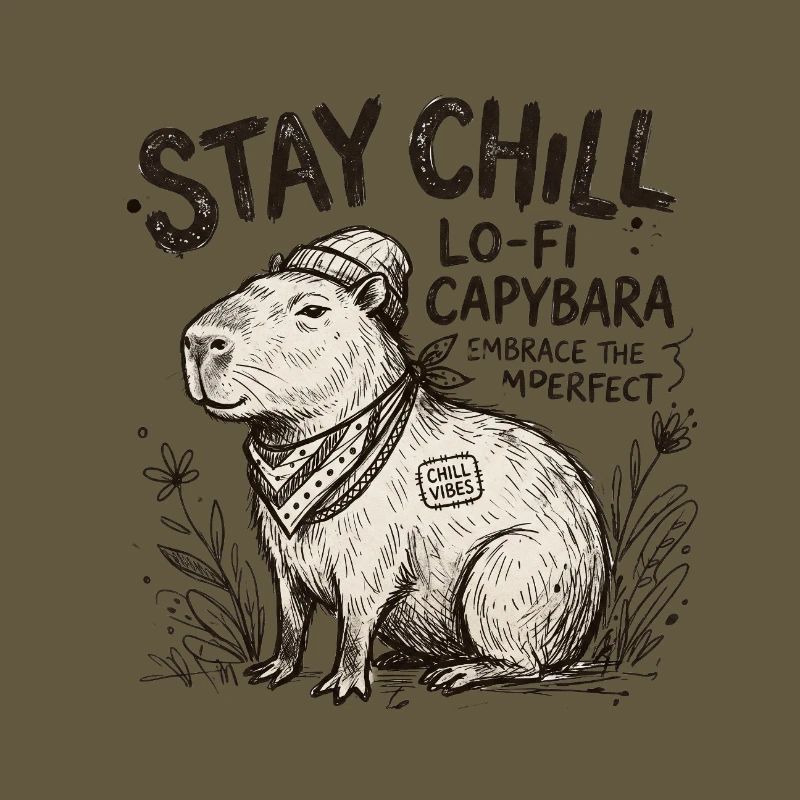 Capybara Chill LoFi Artwork