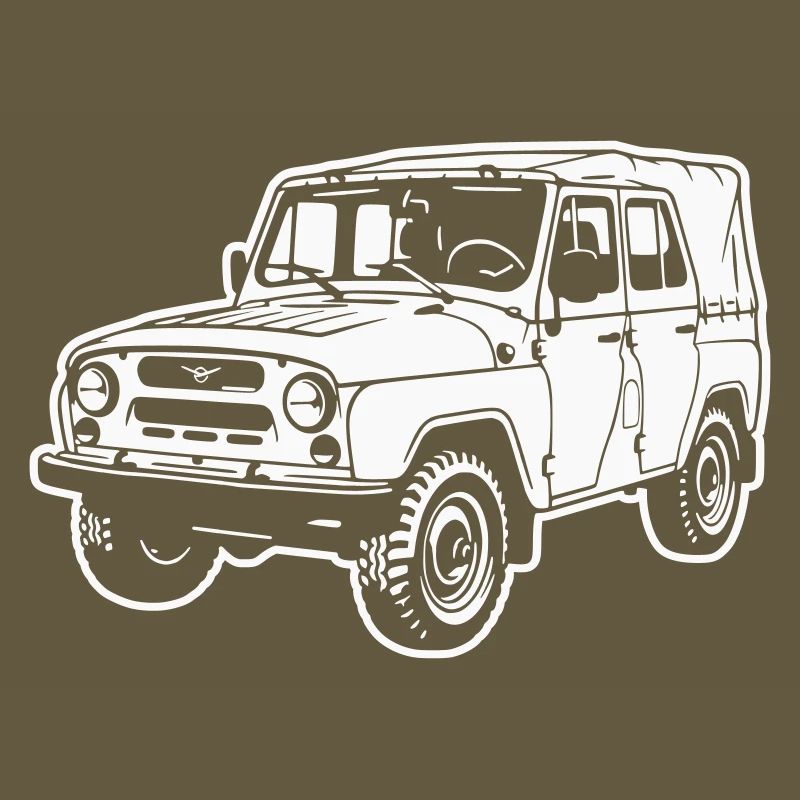 UAZ off-road vehicle (difference image)