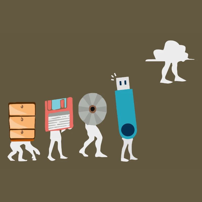 Cloud-Computing-Lustige Programmierer-Daten-KI-Software