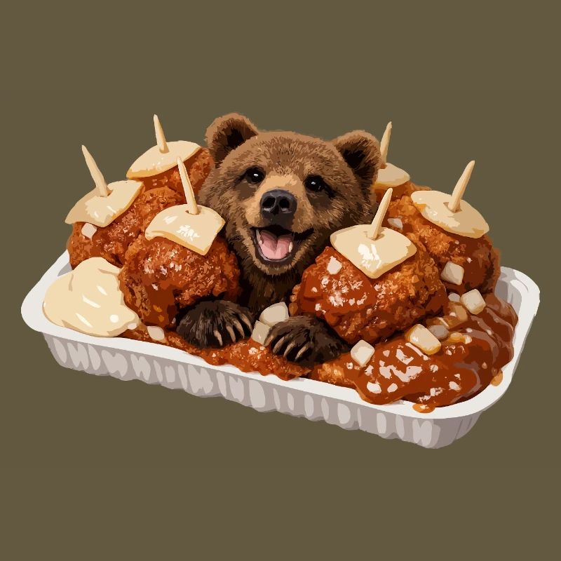 Bear bite with bear