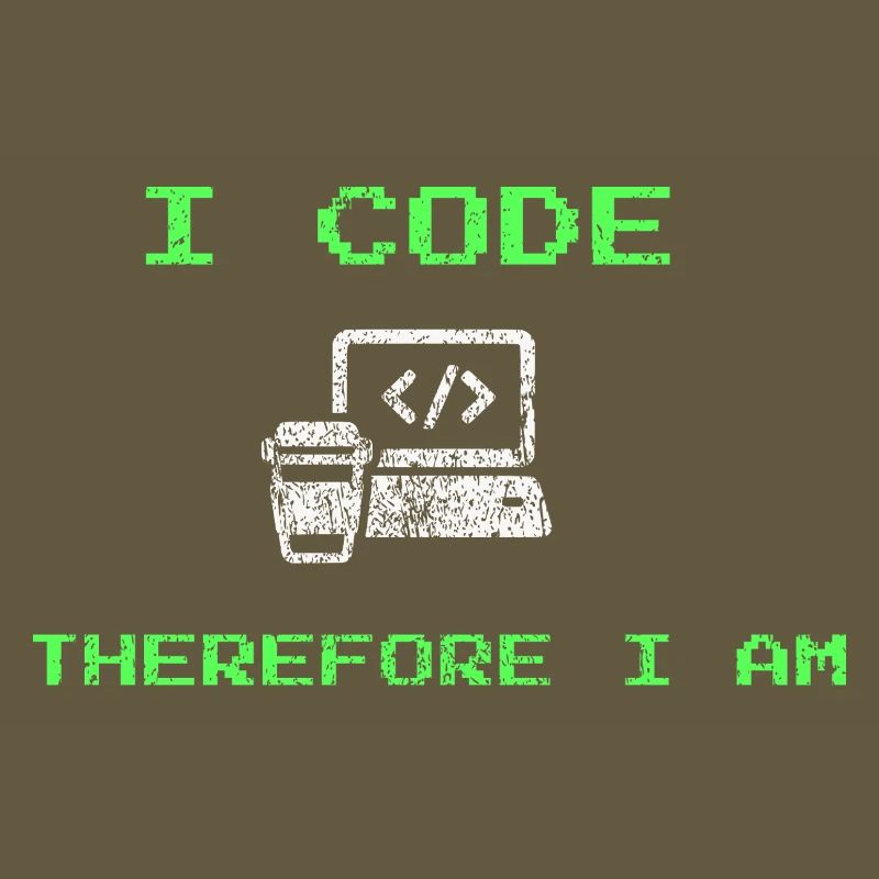 I Code Therefore I Am – Funny Developer Tee