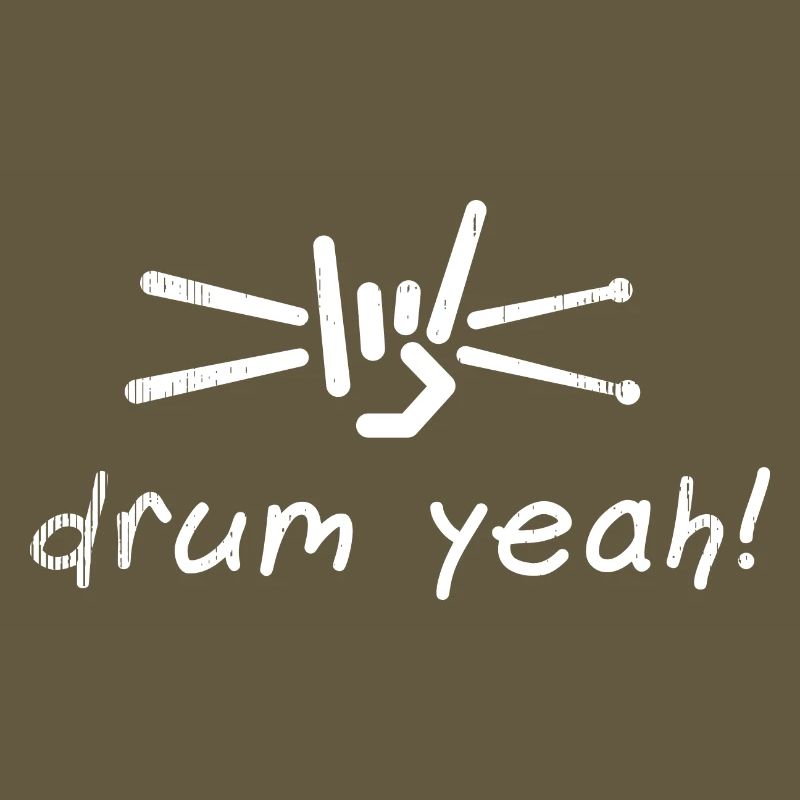 Drum Yeah! Energetic Drum Pattern Illustration