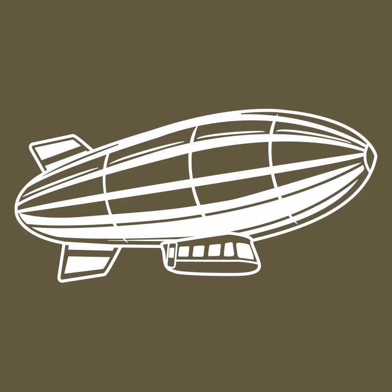 Silhouette de dirigeable Zeppelin