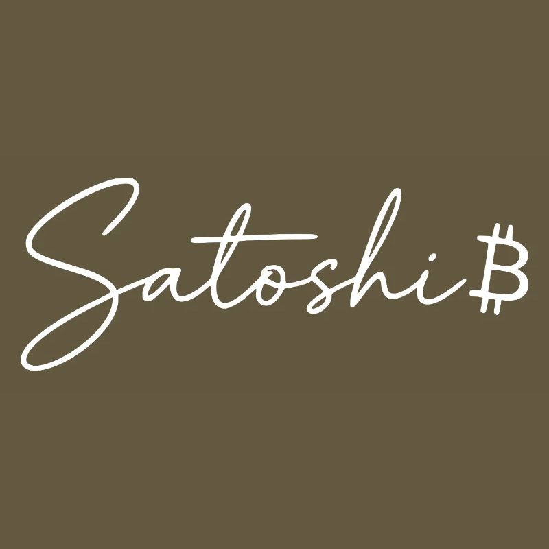 Satoshi Lettering Bitcoin Symbol Script Crypto
