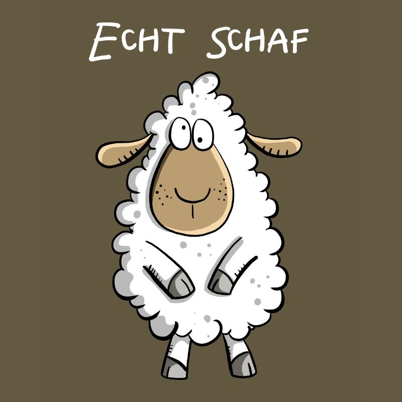 Echt Schaf I Cooles Schäfchen Comic Geschenk Fun