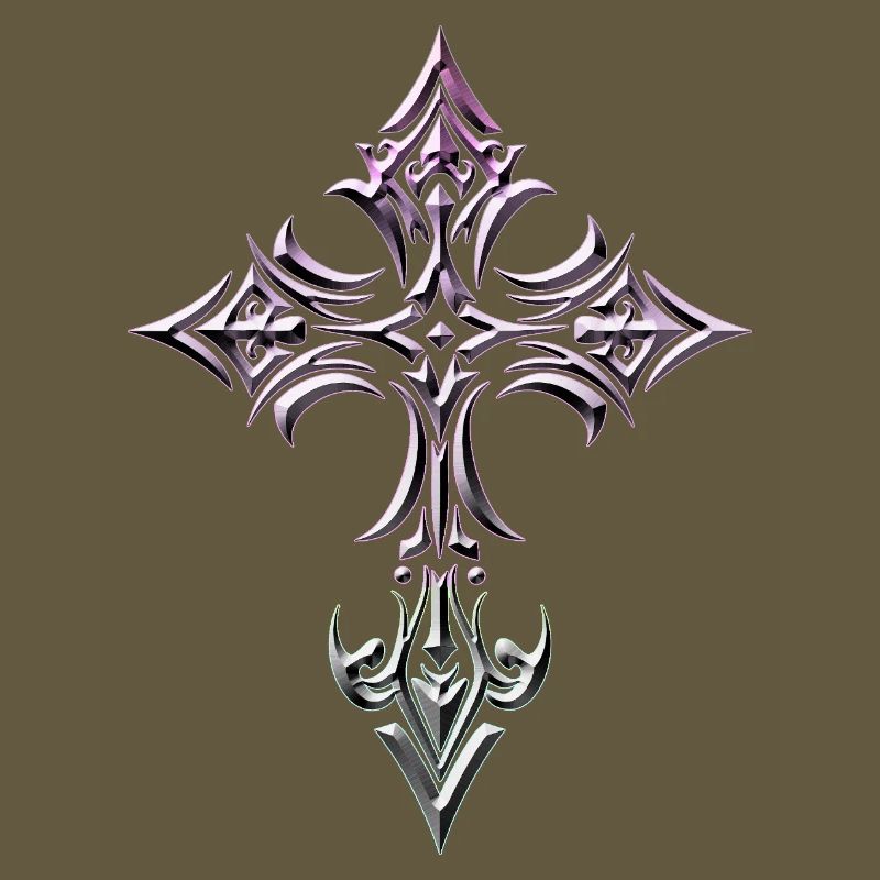 Gradient Gothic Cross