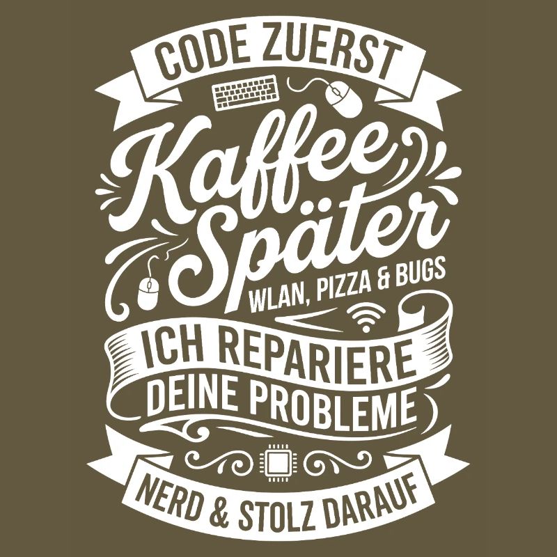 Code zuerst Kaffee Später