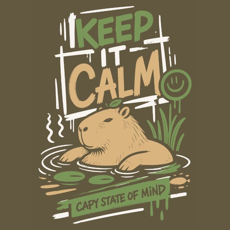 Keep It Calm Capy State Mind