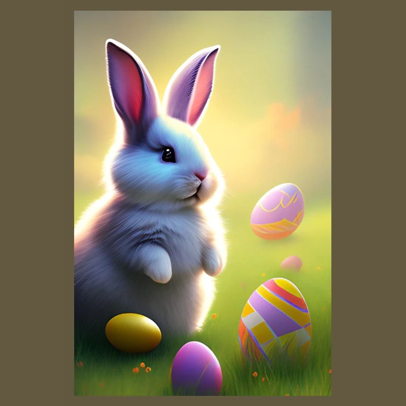 Easter Bunny with Easter Eggs
