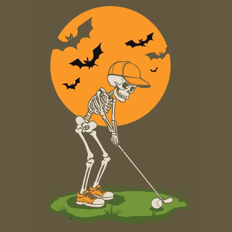 Moonlit Skeleton Golf