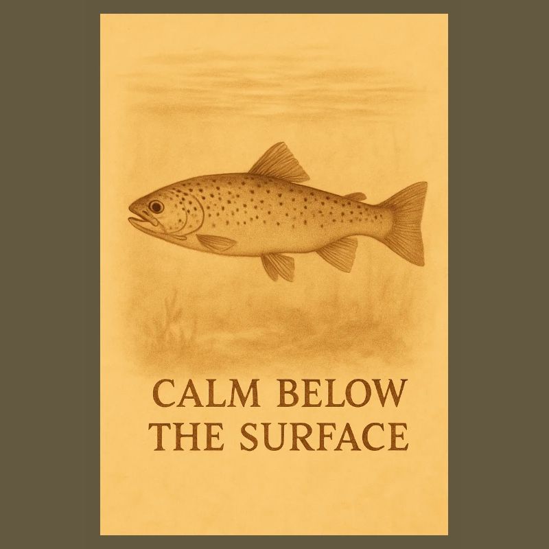Calm Below the Surface Trout Print