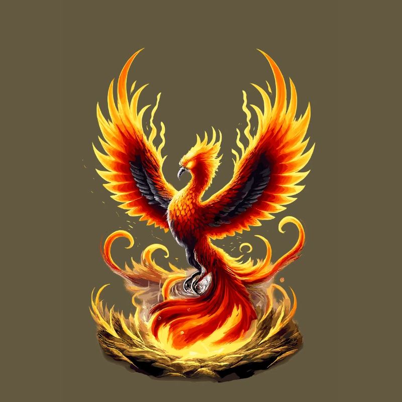 Fire Phoenix Flame Vortex