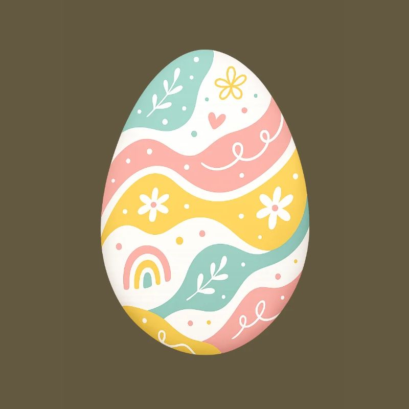 Pastel Easter Egg Pattern