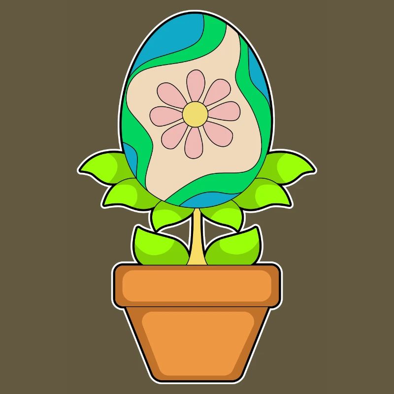 Plant Easter Easter Egg