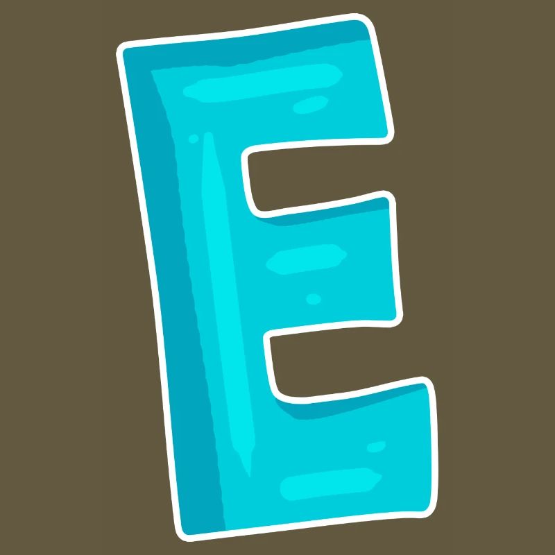 Buchstabe E Anfangsbuchstabe Zeichen