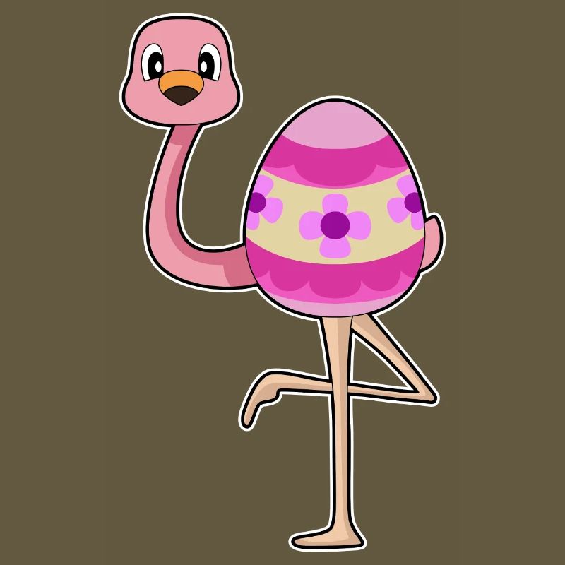 Flamingo Easter Easter Egg