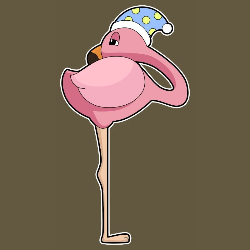 Flamingo Sleeping Night Cap