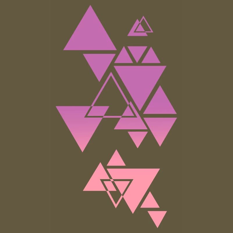 Gradient Triangle Pattern Pink