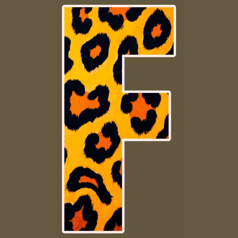 Leopard Effect Fire Orange Pattern