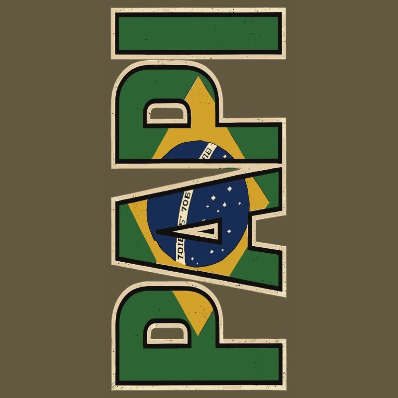 PAPI Brasil – Style rétro avec drapeaux