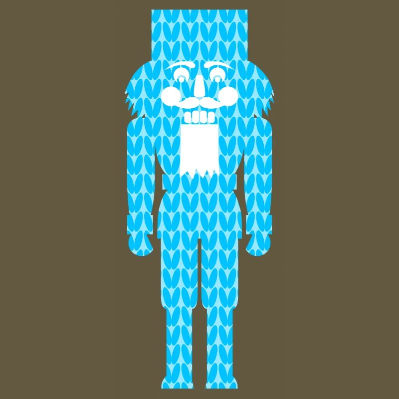 Nutcracker Knitting Pattern Pattern Blue Christmas